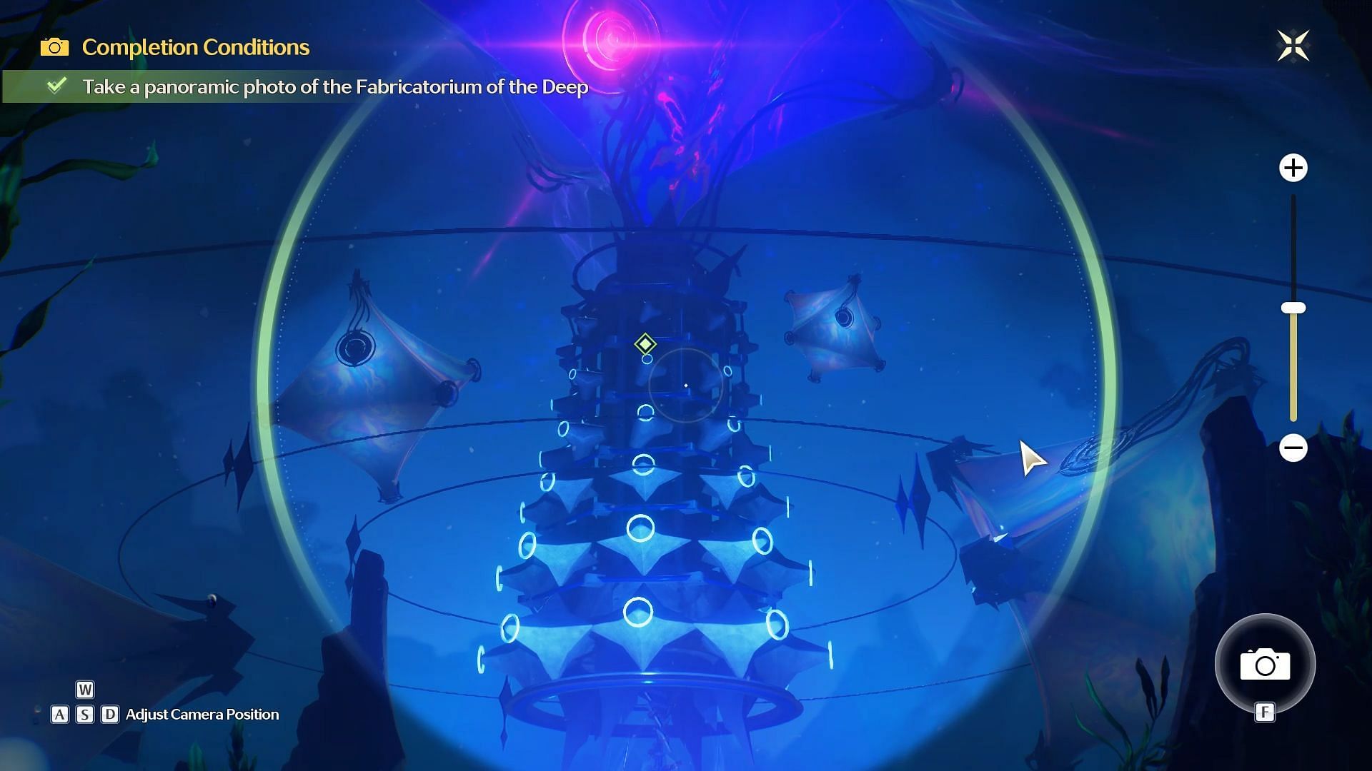 Take a photo of the Fabricatorium of the Deep (Image via Kuro Games)