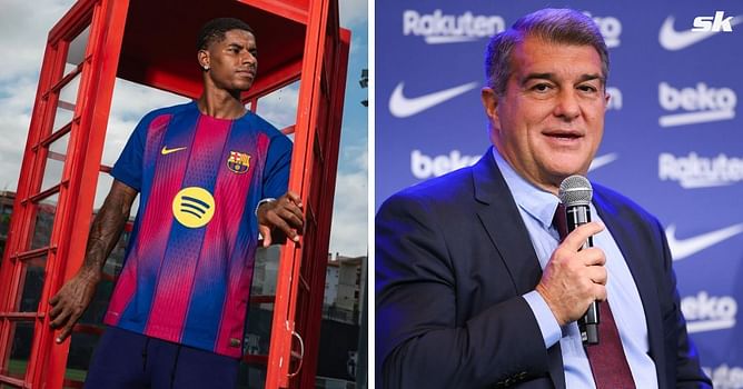 "It's heartwarming when a player says that so openly" - Barcelona president Joan Laporta reveals what Marcus Rashford told him about Manchester United