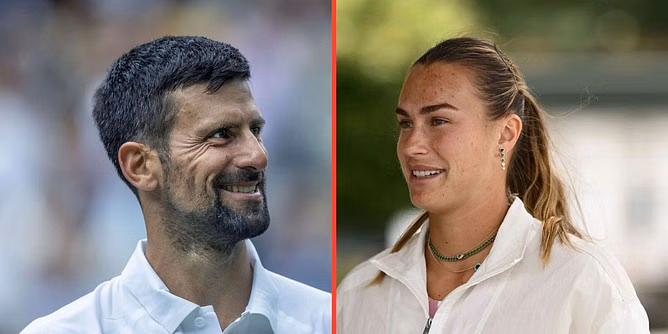 Novak Djokovic teases Aryna Sabalenka as Serb shows off old stylish photoshoot amid duo's Canadian Open absence