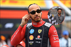 Watch: Lewis Hamilton's bumps into Jack Whitehall before moving him aside during the British GP race weekend