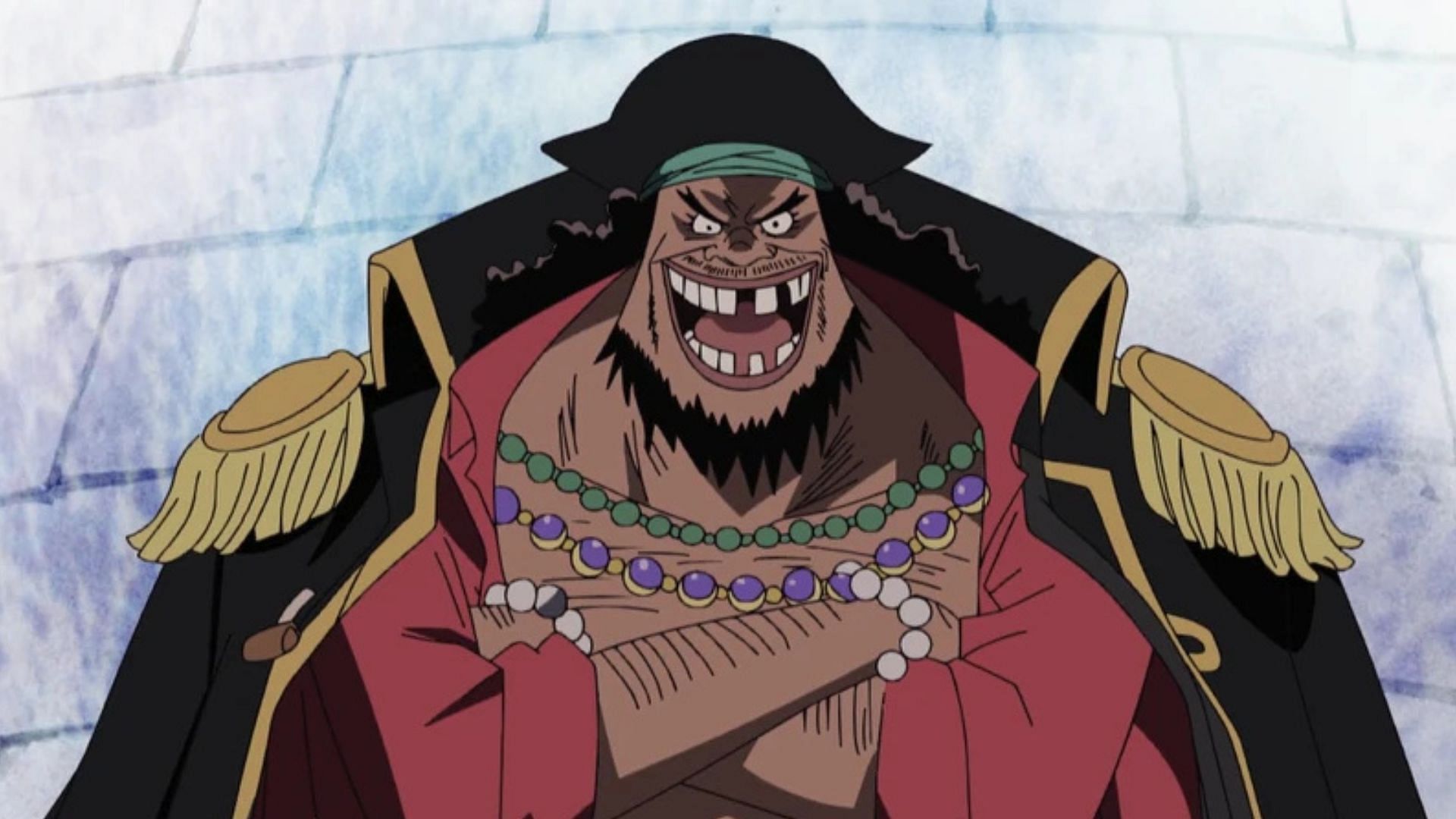 Blackbeard as seen in the One Piece anime 