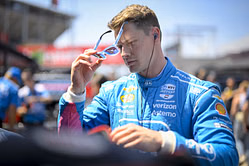 Josef Newgarden earns IndyCar breakthrough after Team Penske works "all night" for Laguna Seca qualifying