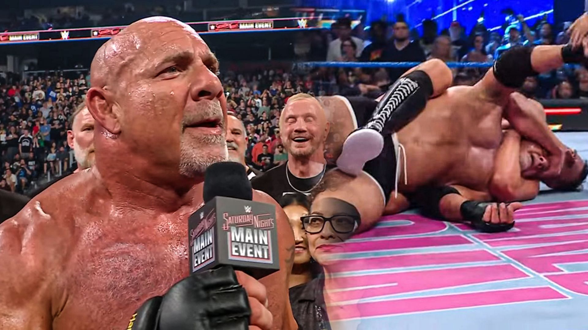 Goldberg retired at SNME 40! (Credits: WWE YouTube)