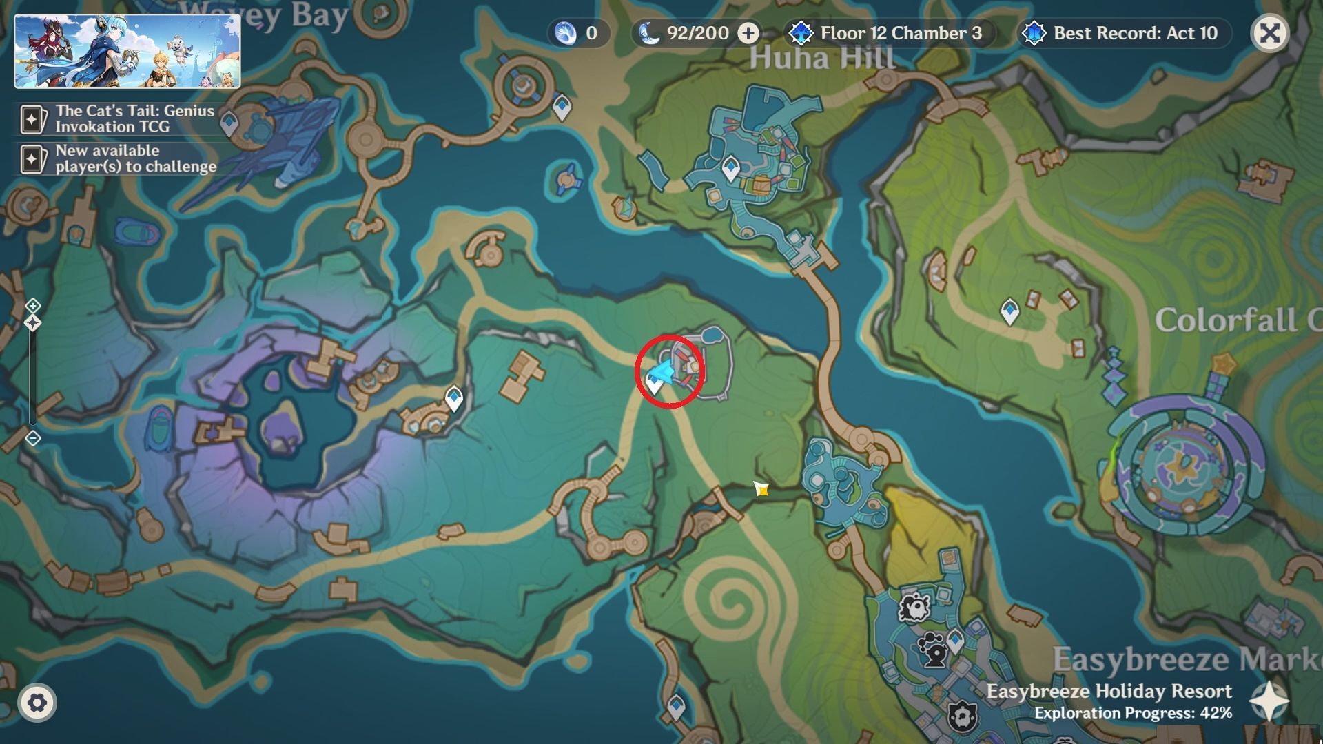 Location of All Good Reunions Follow a Search quest (Image via HoYoverse)