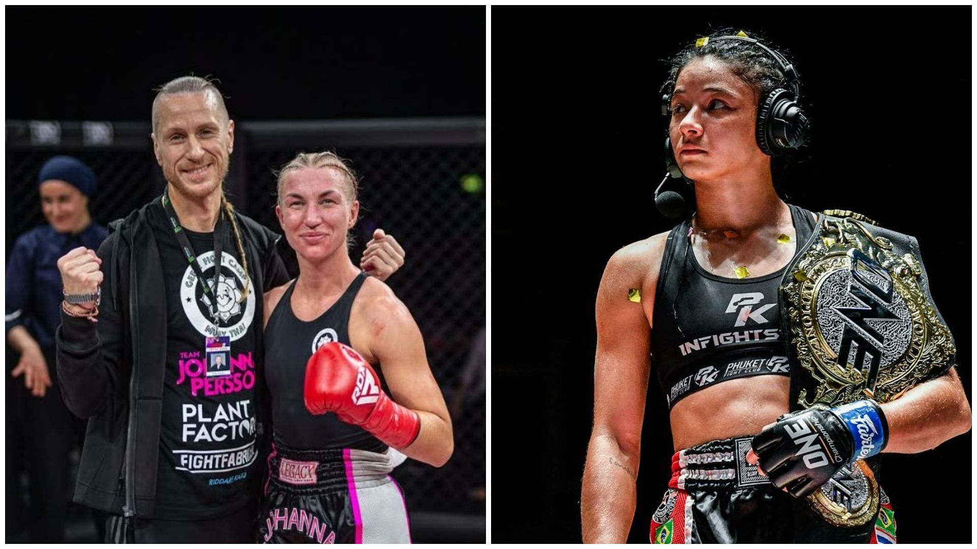 Johanna Persson and Allycia Hellen Rodrigues. [Images courtesy from ONE Championship]