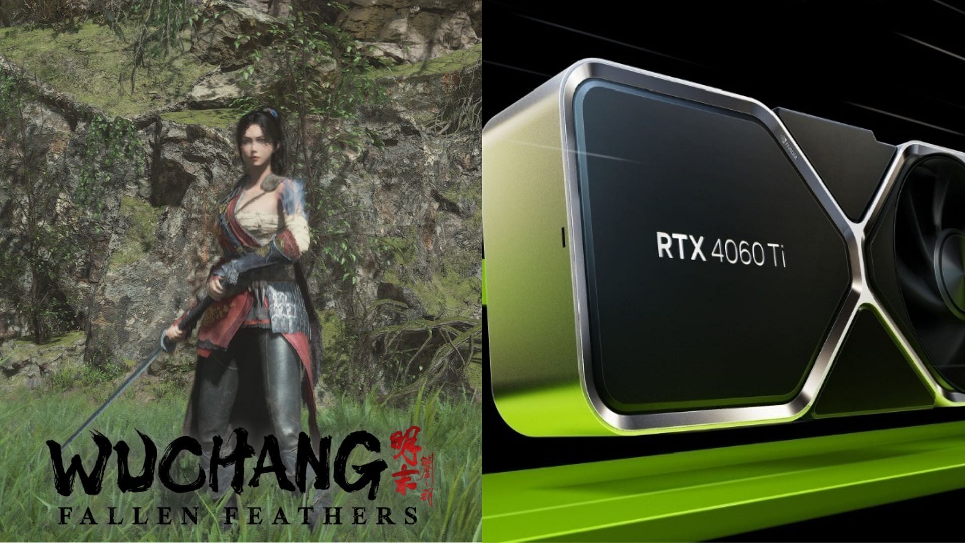 The RTX 4060 and 4060 Ti are capable GPUs for playing Wuchang: Fallen Feathers (Image via Nvidia and 505 Games)