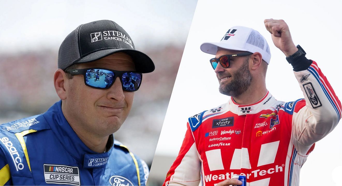Michael McDowell(L) and Shane Van Gisbergen(R)