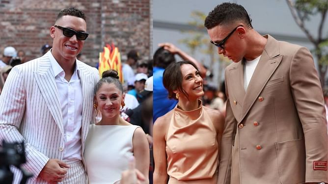 Aaron Judge's wife Samantha turns heads at All-Star red carpet in her first public appearance after embracing motherhood