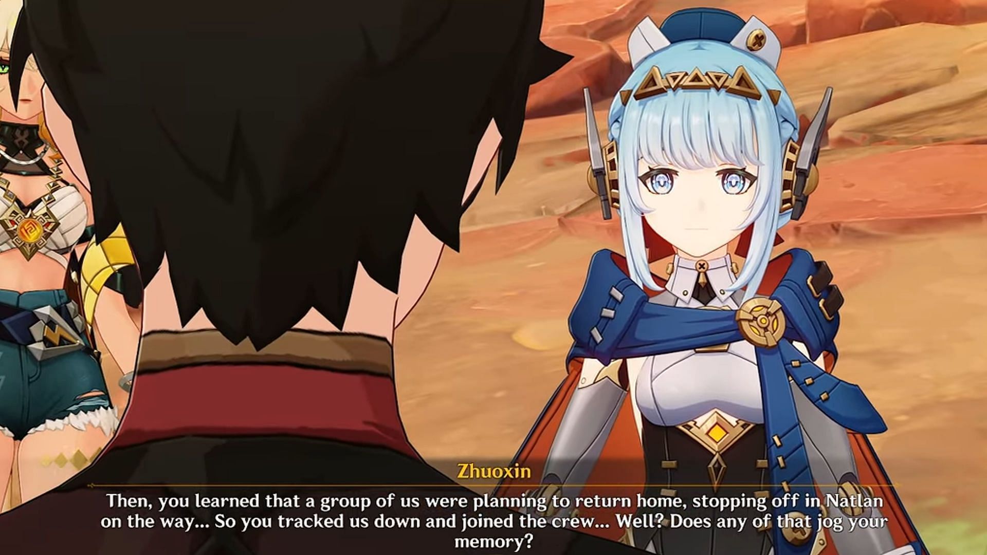 Zhuoxin asking if Ineffa remembers (Image via HoYoverse)