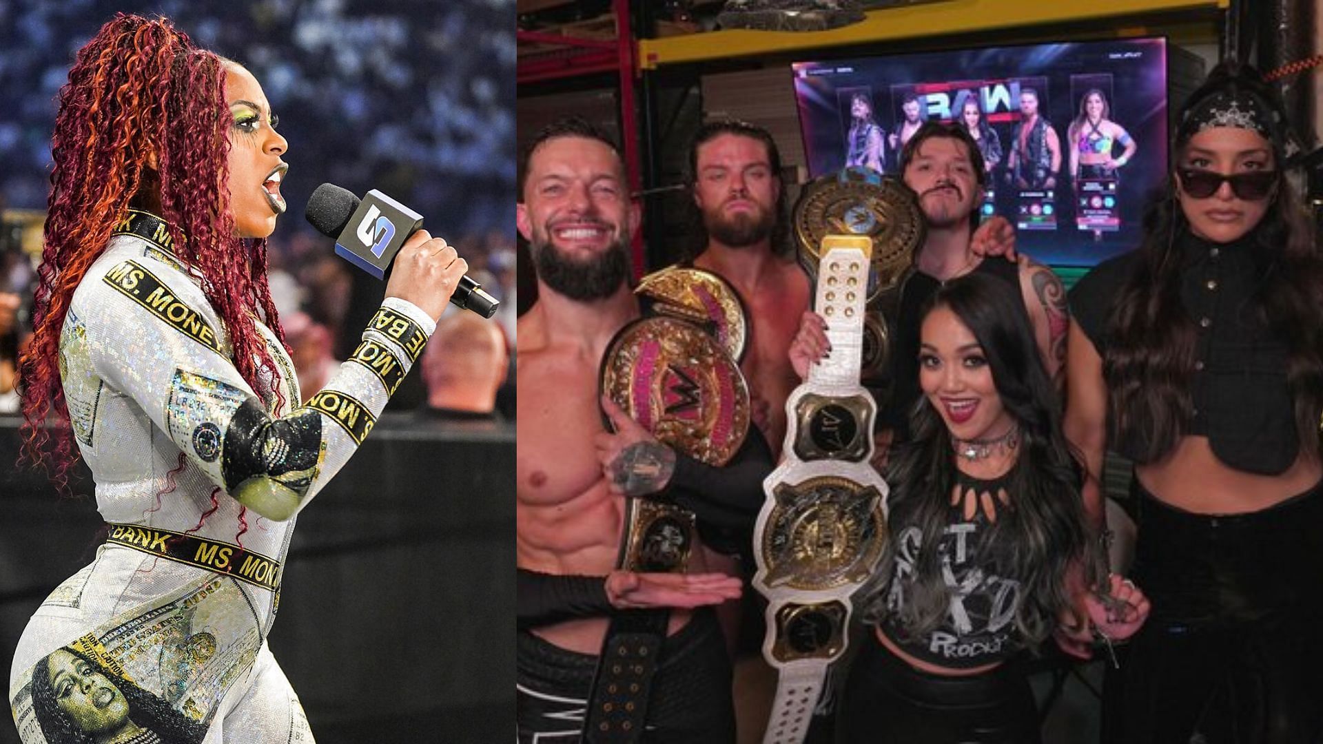 Naomi and The Judgment Day (Image Credits: WWE.com and WWE on X)