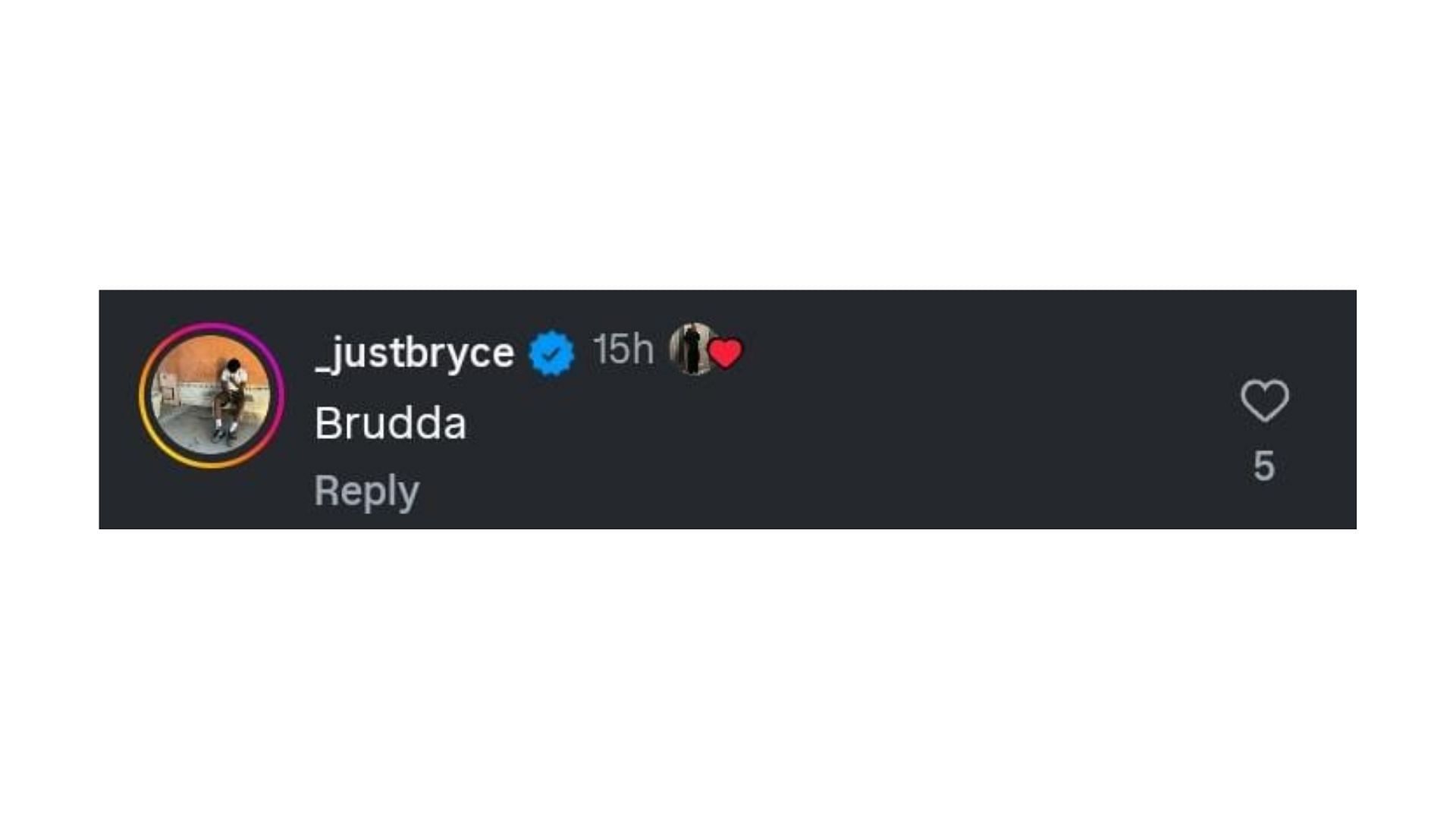 Bryce James&#039; comment on Sierra Canyon teammate Bryce Cofield&#039;s post