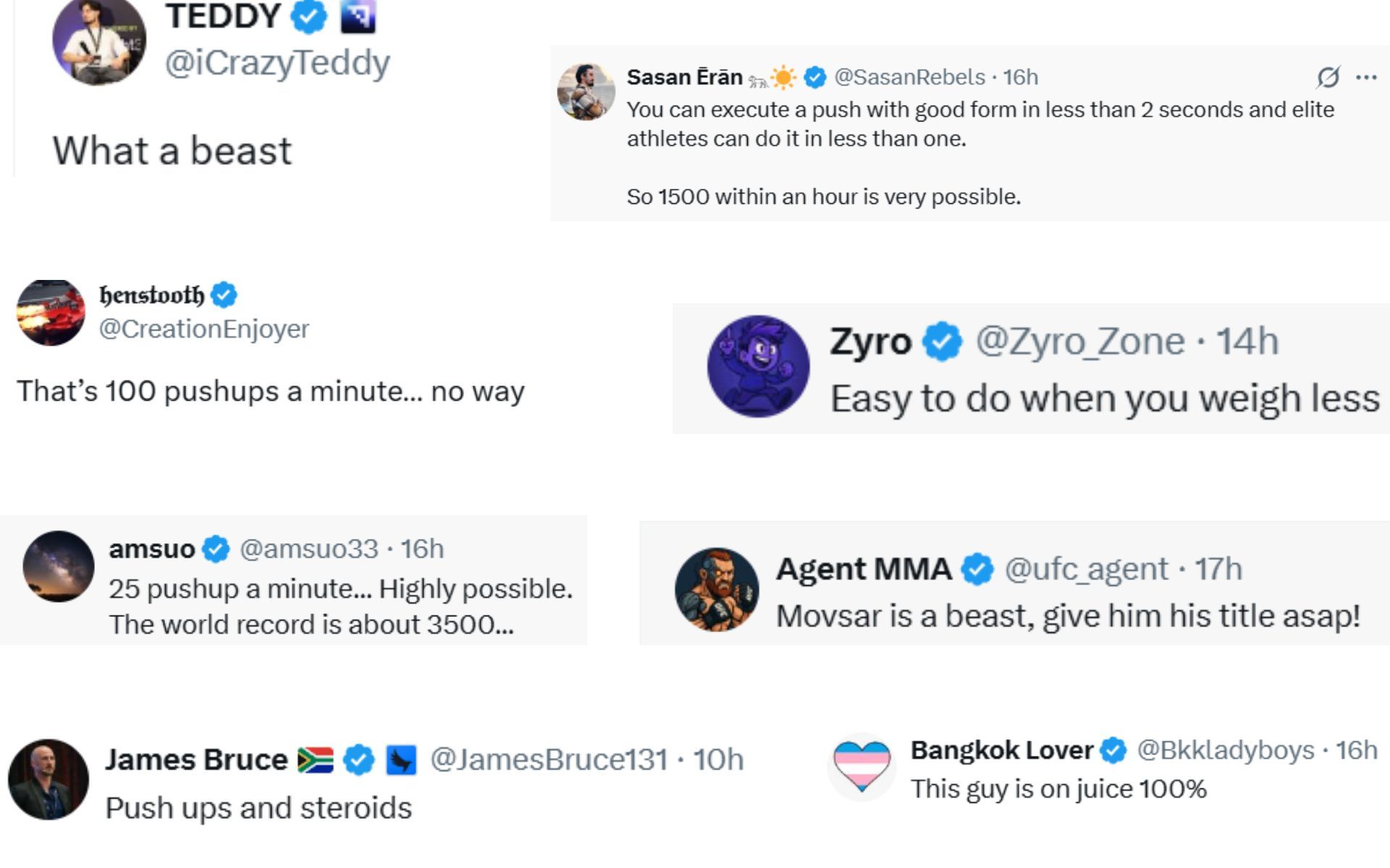 Fan reactions [Screenshots courtesy: @Home_of_Fight on X]