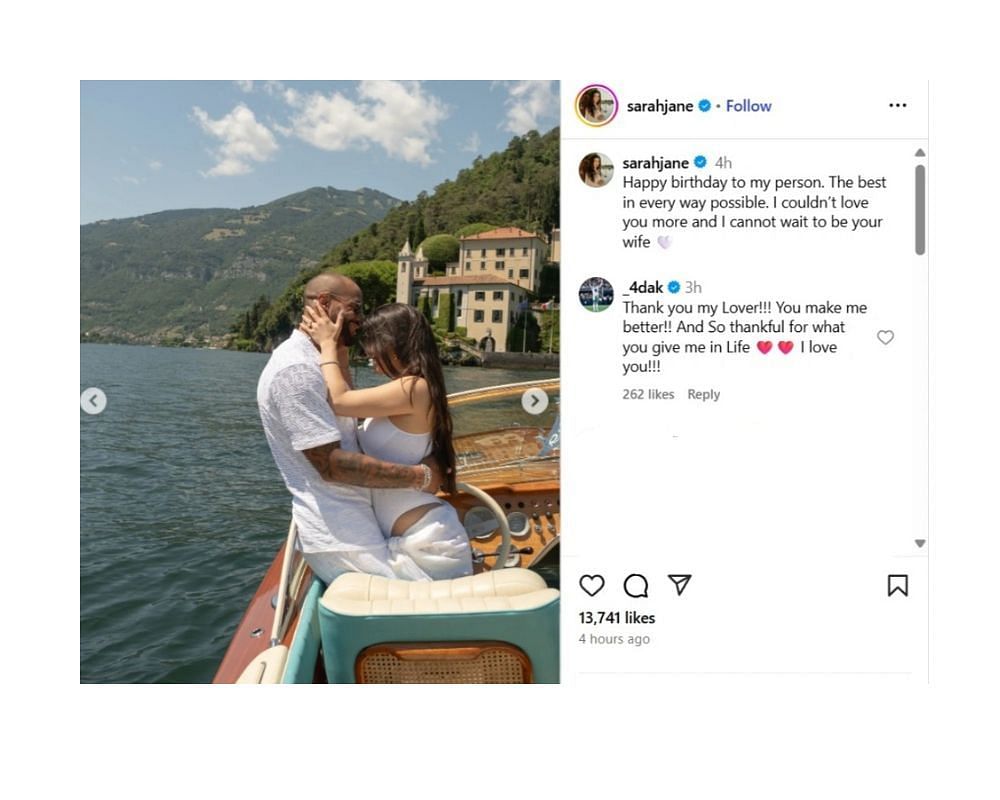 Sarah Jane celebrates Cowboys QB&#039;s 32nd birthday with special message [IG/@sarahjane]