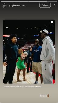 AJ Dybansta via Instagram Stories