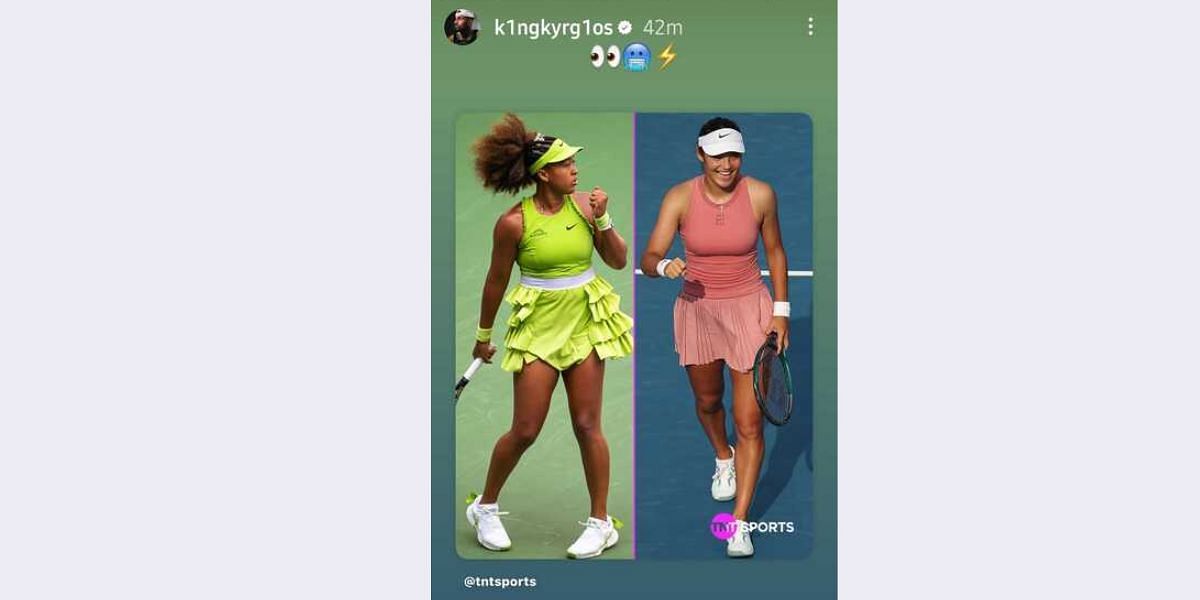 Nick Kyrgios&#039; story - Source: via @k1ngkyrg1os on Instagram 