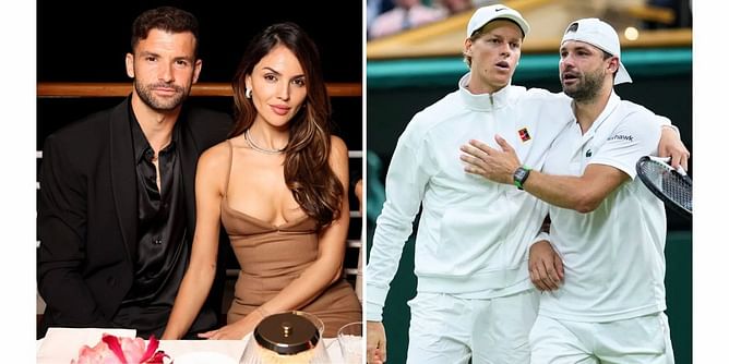 Grigor Dimitrov's actress girlfriend Eiza Gonzalez consoles him with touching message after his injury retirement against Jannik Sinner at Wimbledon