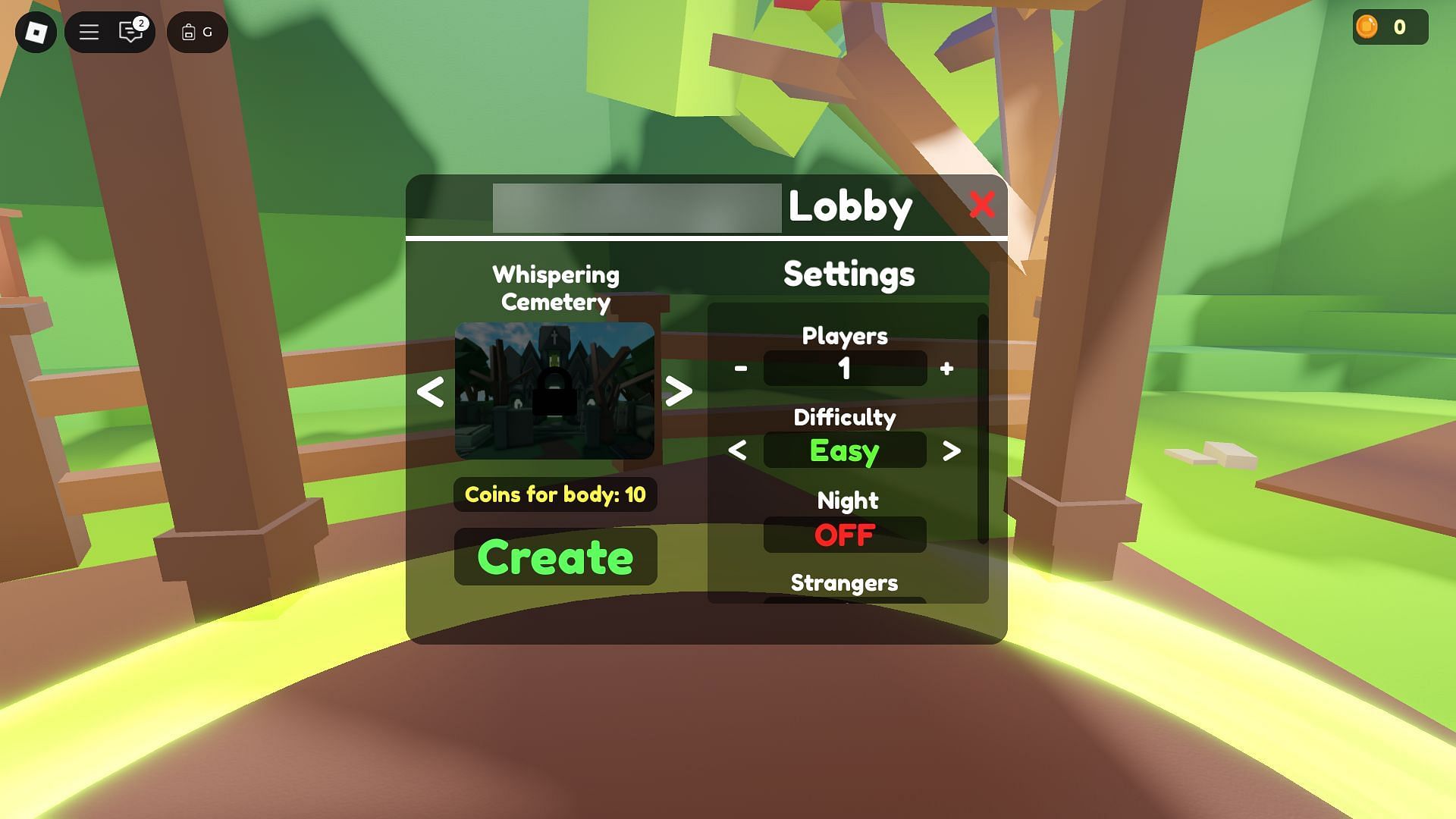 Match settings (Image via Roblox)