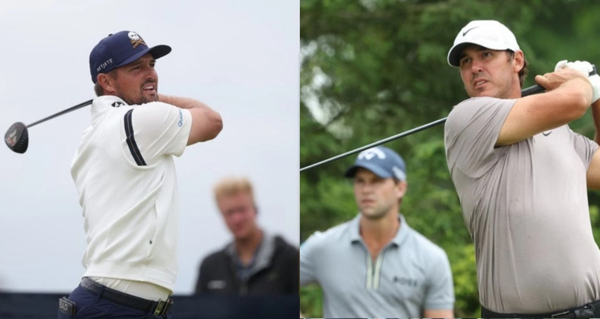 Left: Bryson DeChambeau; Right: Brooks Koepka: Source- Imagn