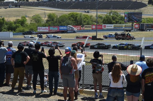 Fans during the 2024 NASCAR Cup Series Toyota/Save Mart 350 at Sonoma Raceway. Source: Getty