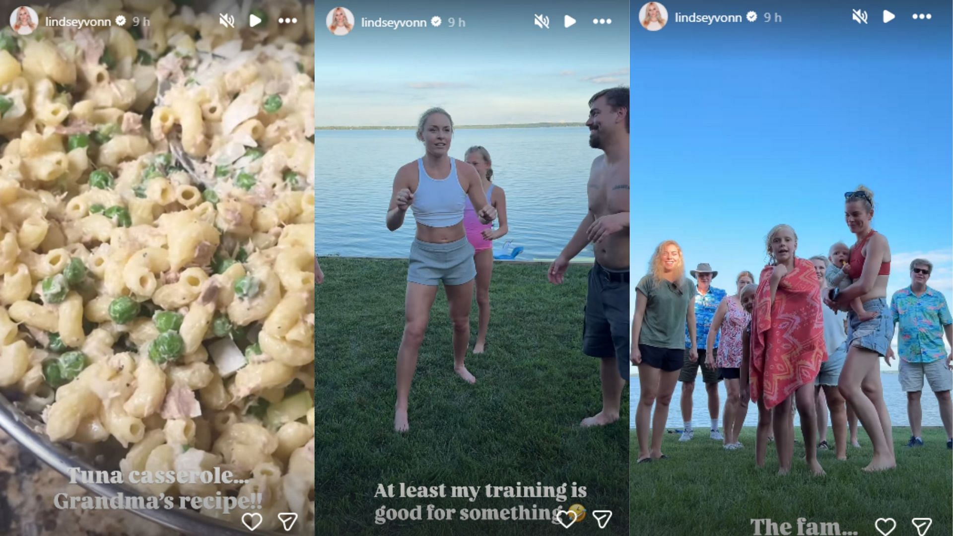 Screengrabs of Lindsey Vonn&#039;s Instagram stories about trip to Wisconsin [Image Source : Lindsey Vonn&#039;s Instagram]