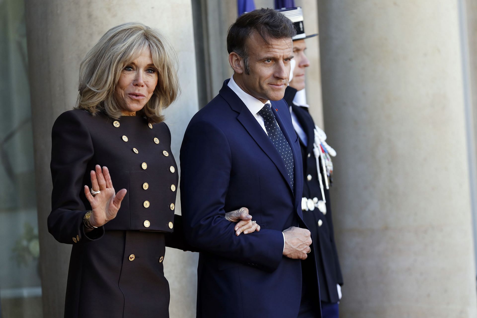 Brigitte and Emmanuel Macron (Image via Getty Images)