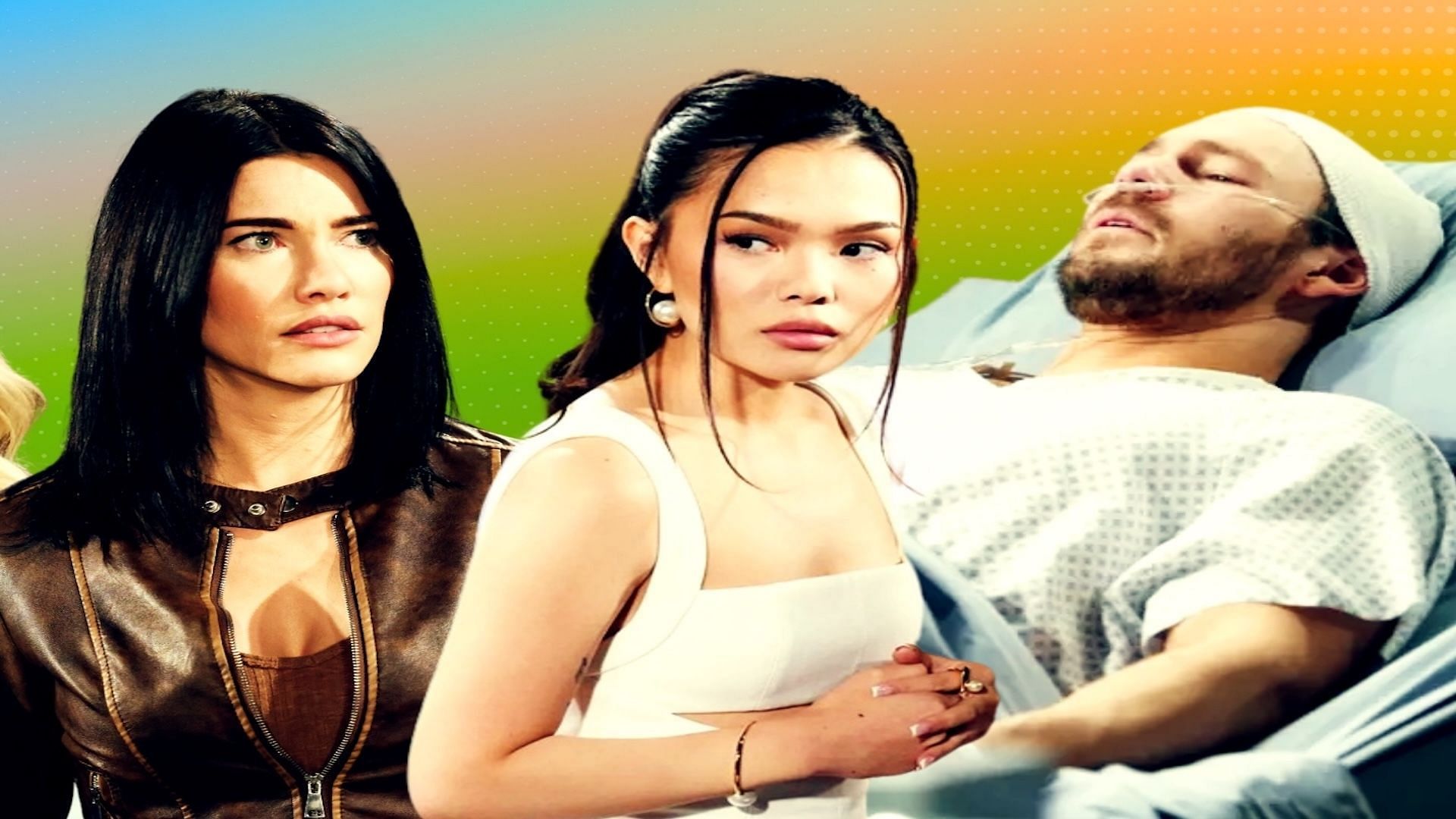 Luna, Steffy and Liam on The Bold and the Beautiful (Custom edit by Sportskeeda, Original Image [CBS])