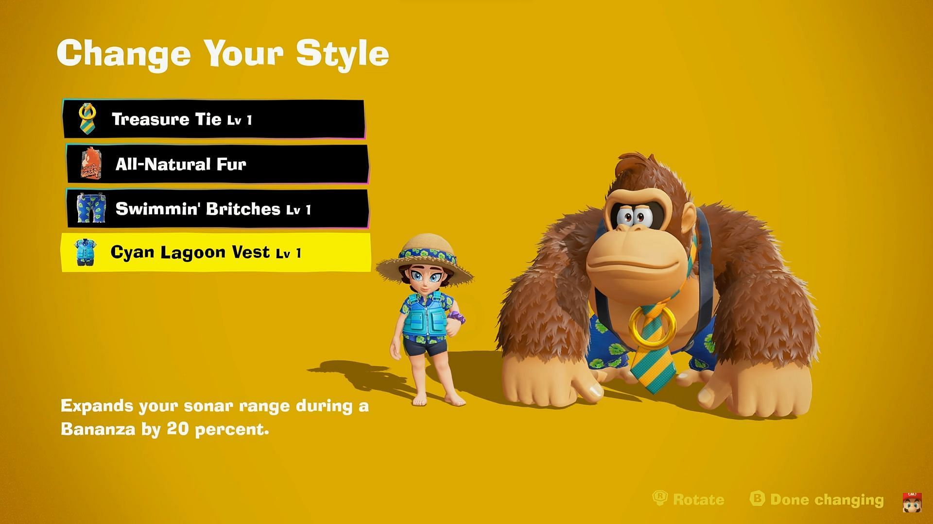 Change to your desired style (Image via Nintendo)