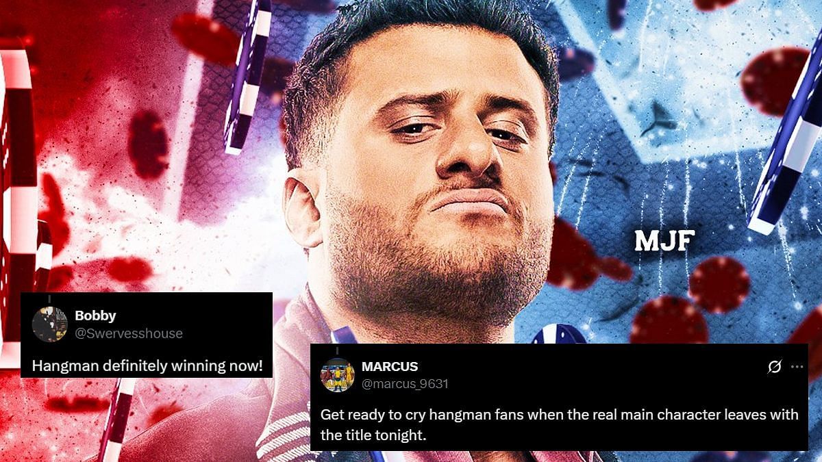 Fans react to MJF winning at AEW All In 2025 (Image via AEW, Bobby, and Marcus