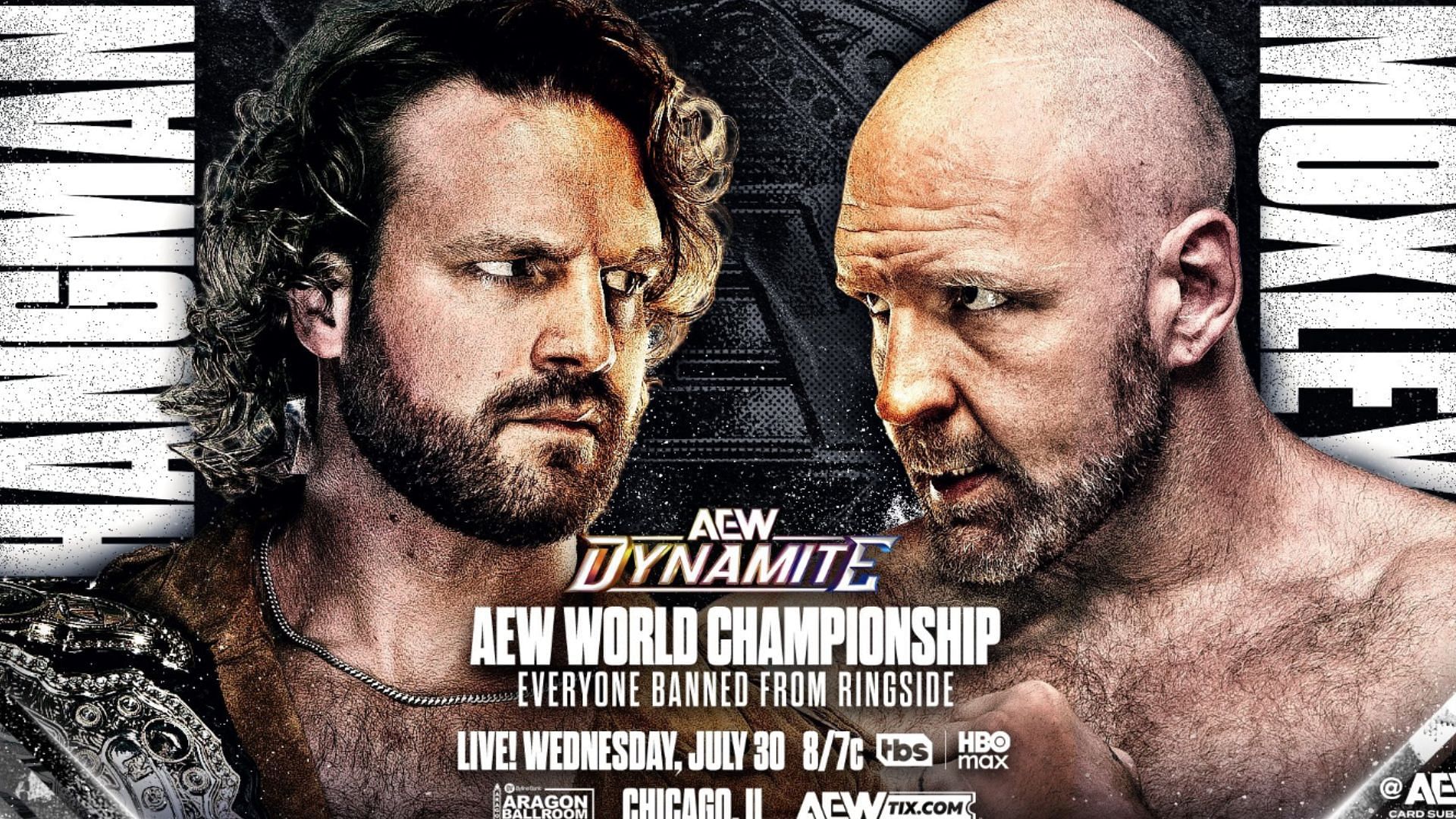 Official graphic for Hangman Page vs Jon Moxley next week on AEW Dynamite [Image Credits: AEW