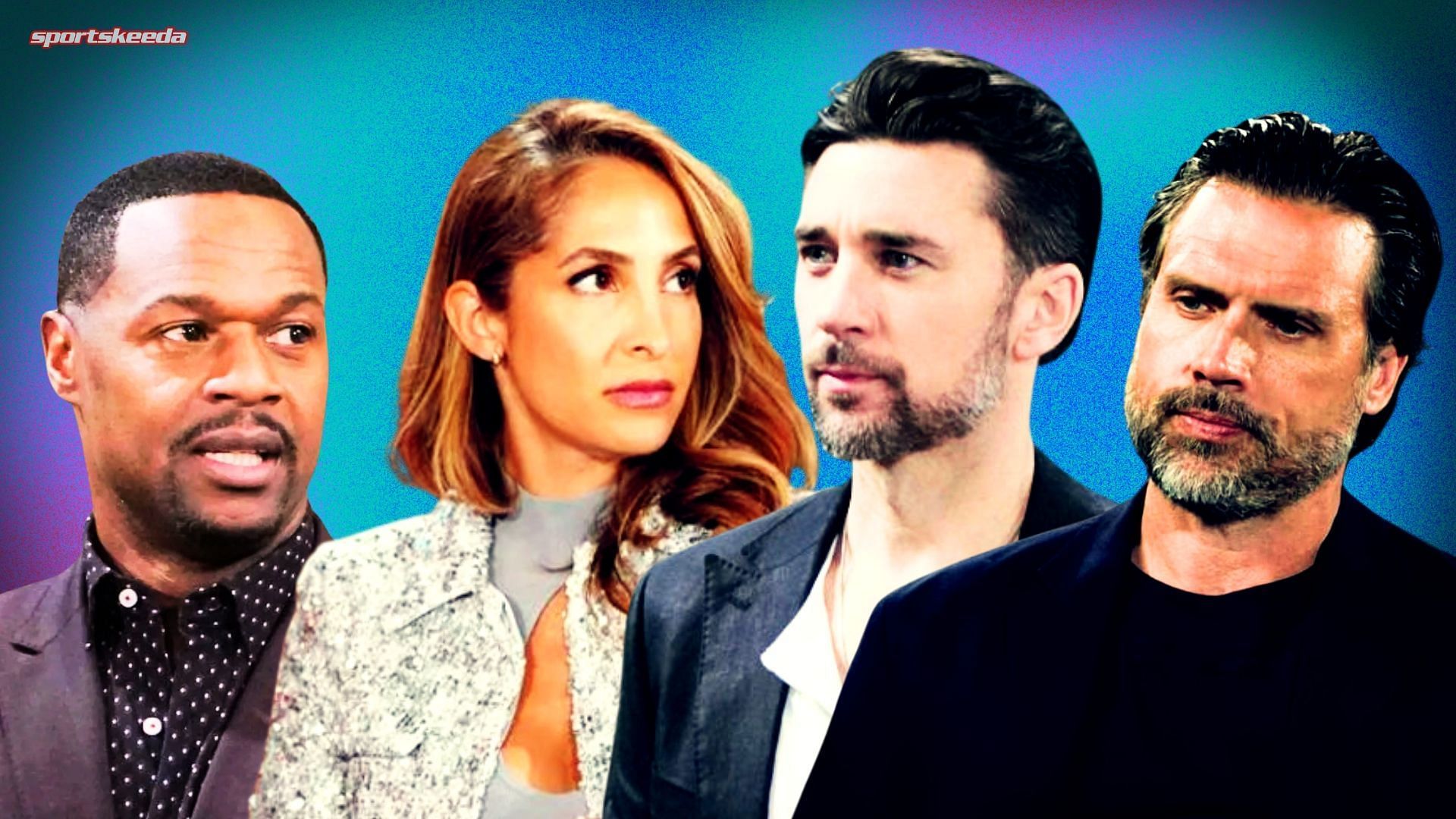 Damian, Lily, Nick and Cane on The Young and the Restless (Custom edit by sportskeeda, Original Image [CBS])