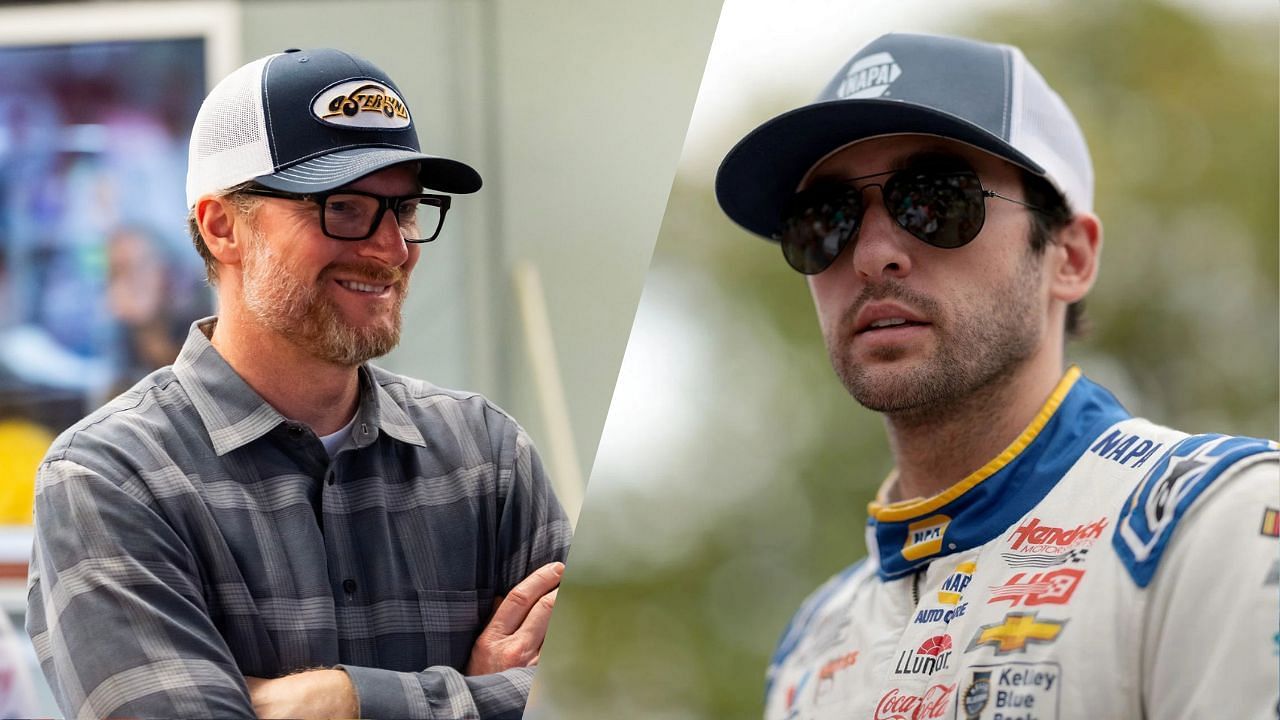 Dale Earnhardt jr. and Chase Elliott 