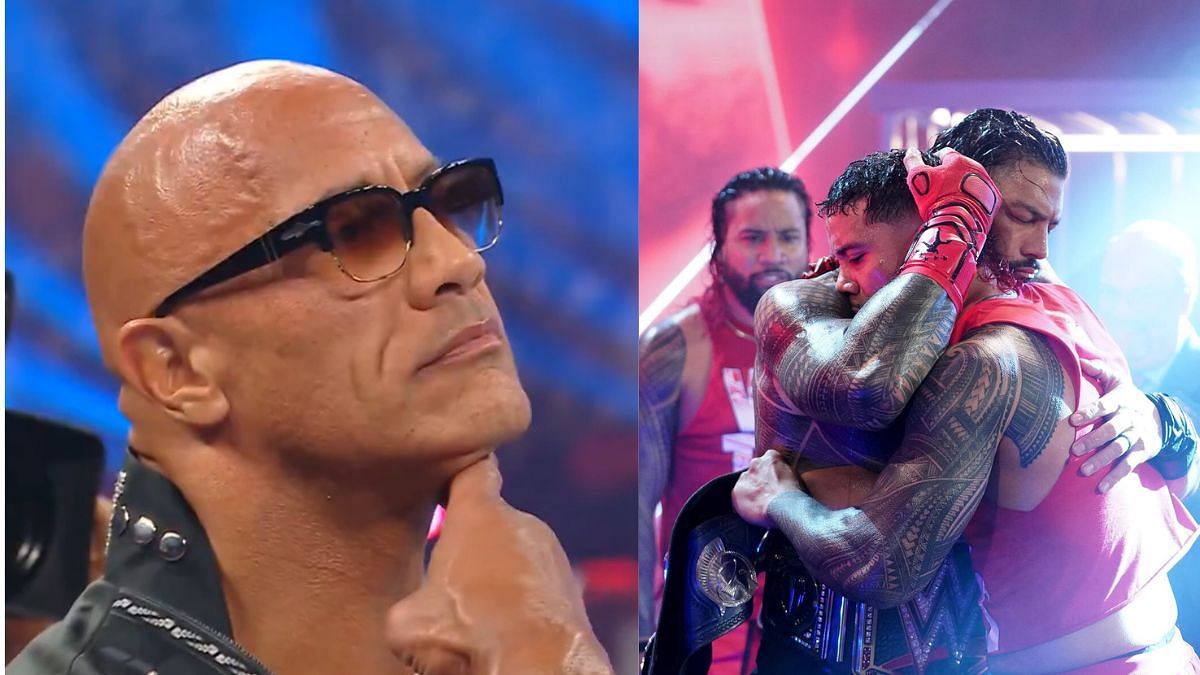 The Rock (Left), The Bloodline (Right) [Images via WWE.com]