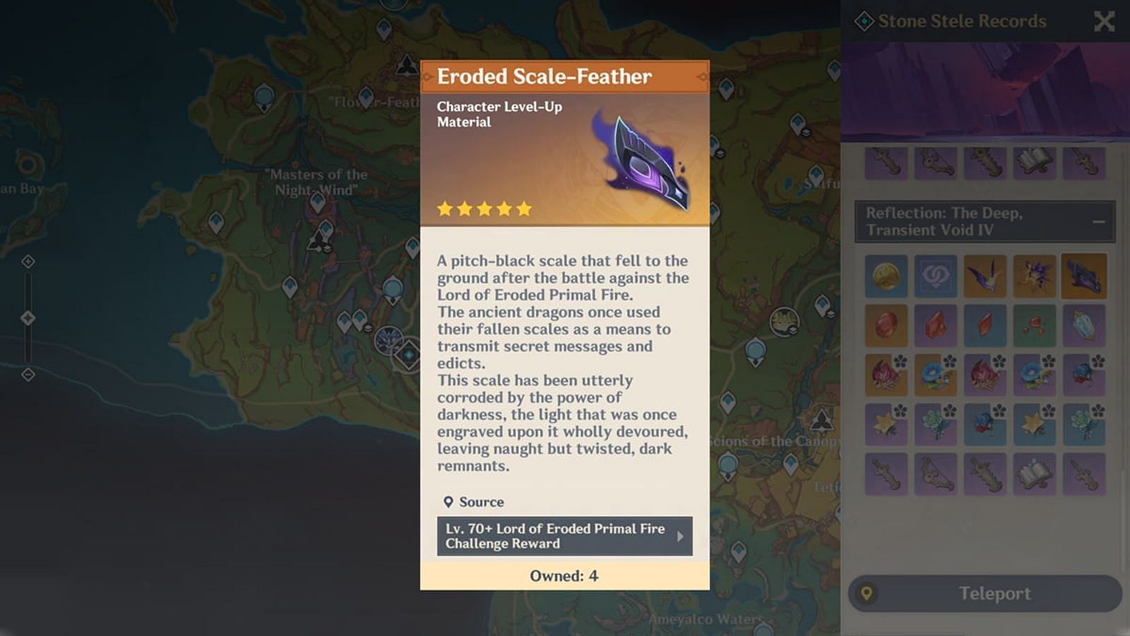 Eroded Scale-Feather is a weekly boss material (Image via HoYoverse)
