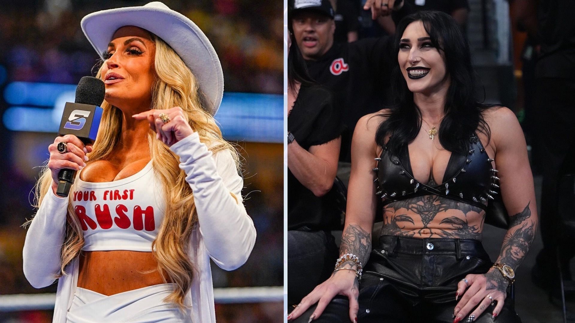 Trish Stratus has several dream matches left in WWE [Credit: WWE.com &amp; Rhea Ripley on X]