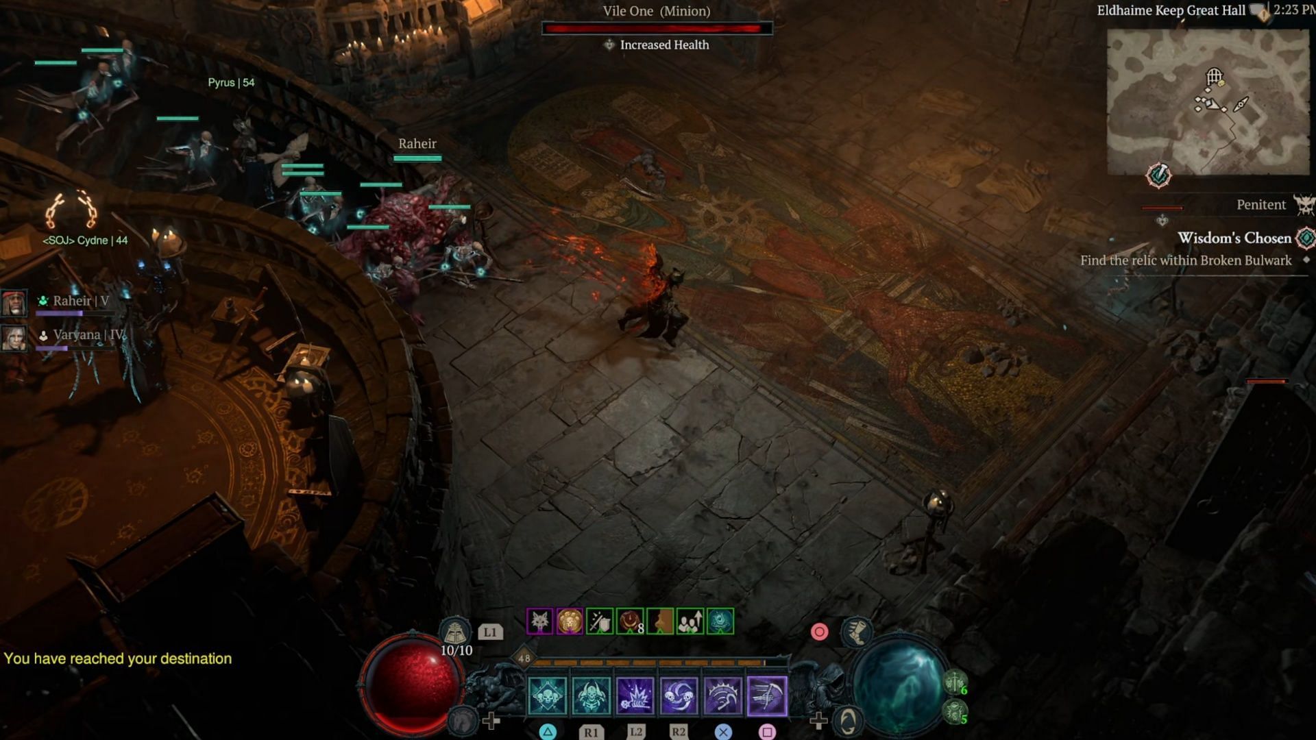 From here, just go to the broken Bulwark and start clearing (the image via Blizzard Entertainment)