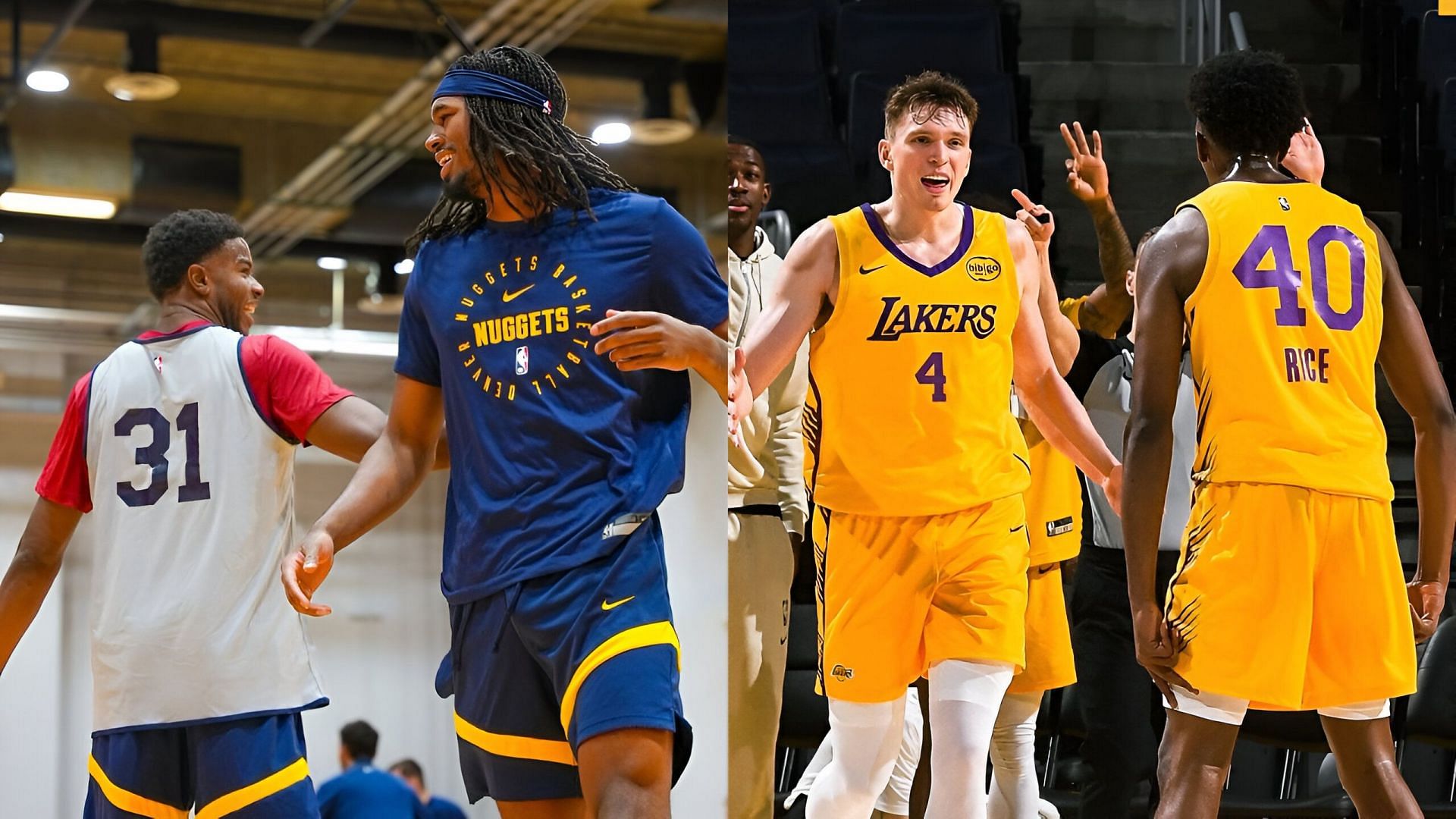 Denver Nuggets vs LA Lakers Prediction and Preview for 2025 NBA Summer League - Image Credits: Instagram (@nuggets, @lakers)