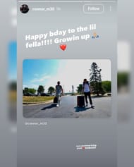 Connor McCaffery shares a wholesome message for his brother Jack. (Image via Instagram @connor_m30)