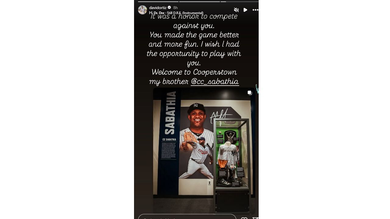 Ortiz&#039;s Instagram story via @davidortiz