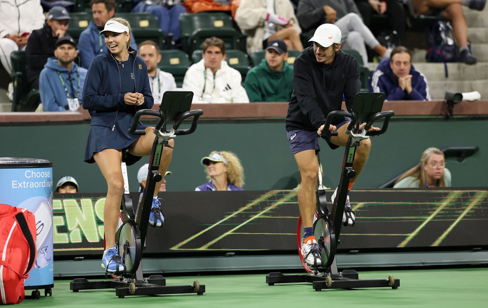 Katie Boulter and Alex de Minaur at the BNP Paribas Open 2025. (Photo: Getty)