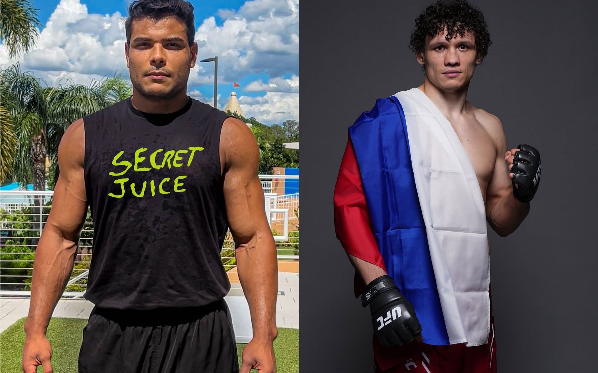 Paulo Costa (left) talks about his bout with Roman Kopylov (right). [Images courtesy: @borrachinhamma and @roman_kopylov_ on Instagram]