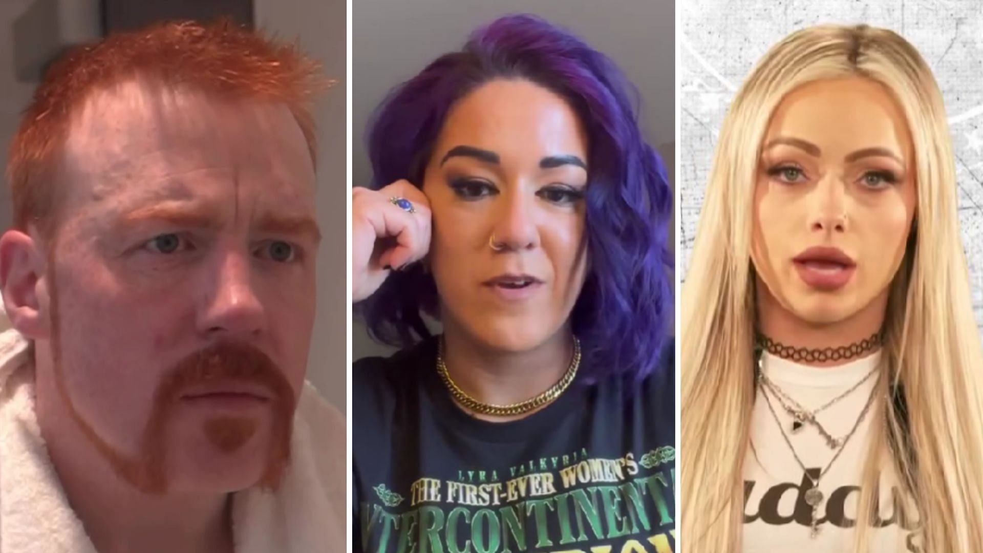 Sheamus (left), Bayley (middle), Liv Morgan (right) [Image credits: stars