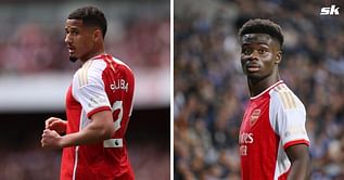 Bukayo Saka’s reaction spotted after fan asks William Saliba to sign new Arsenal contract amid Real Madrid interest