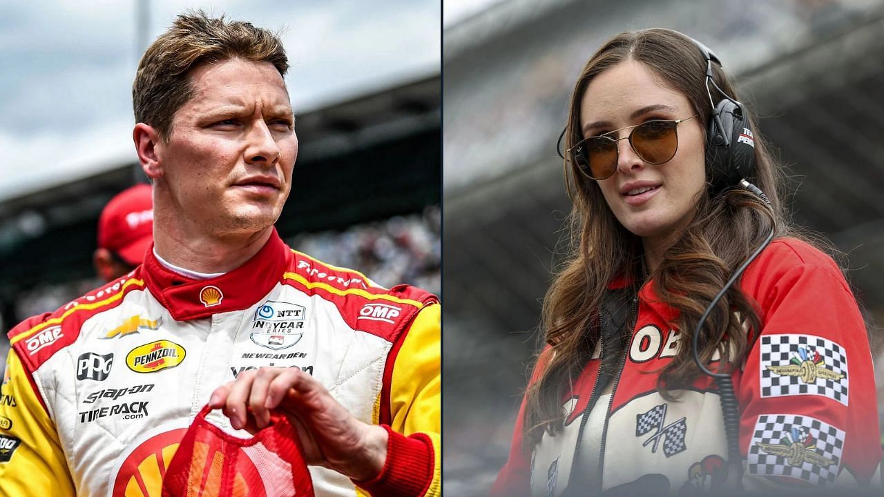 Josef Newgarden and his wife Ashley Newgarden | Image via Getty