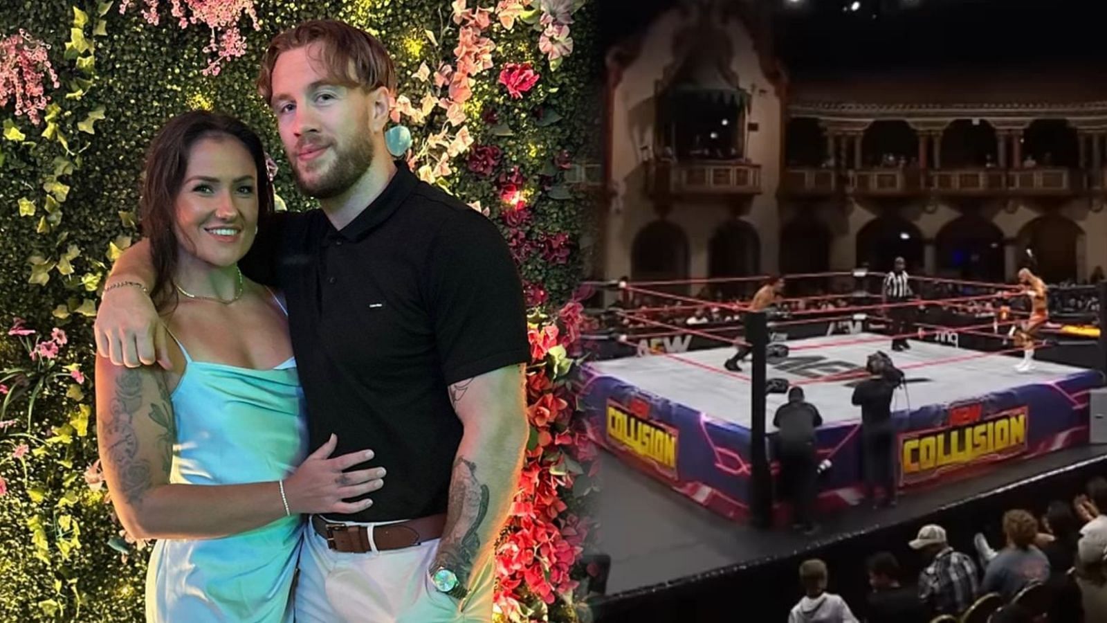 Will Ospreay with his fiancee