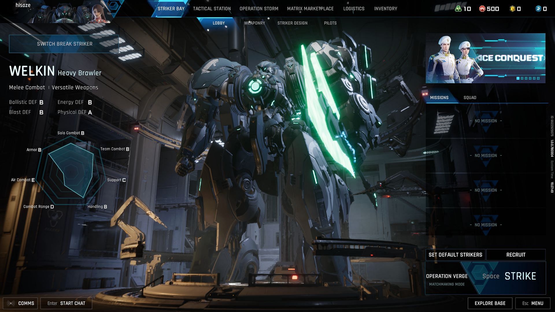 Welkin in Mecha BREAK (Image via Amazing Seasun Games)