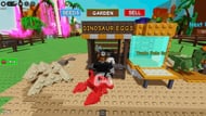 Graham in the Dinosaur Eggs stall (Image via Sportskeeda Gaming || Roblox)