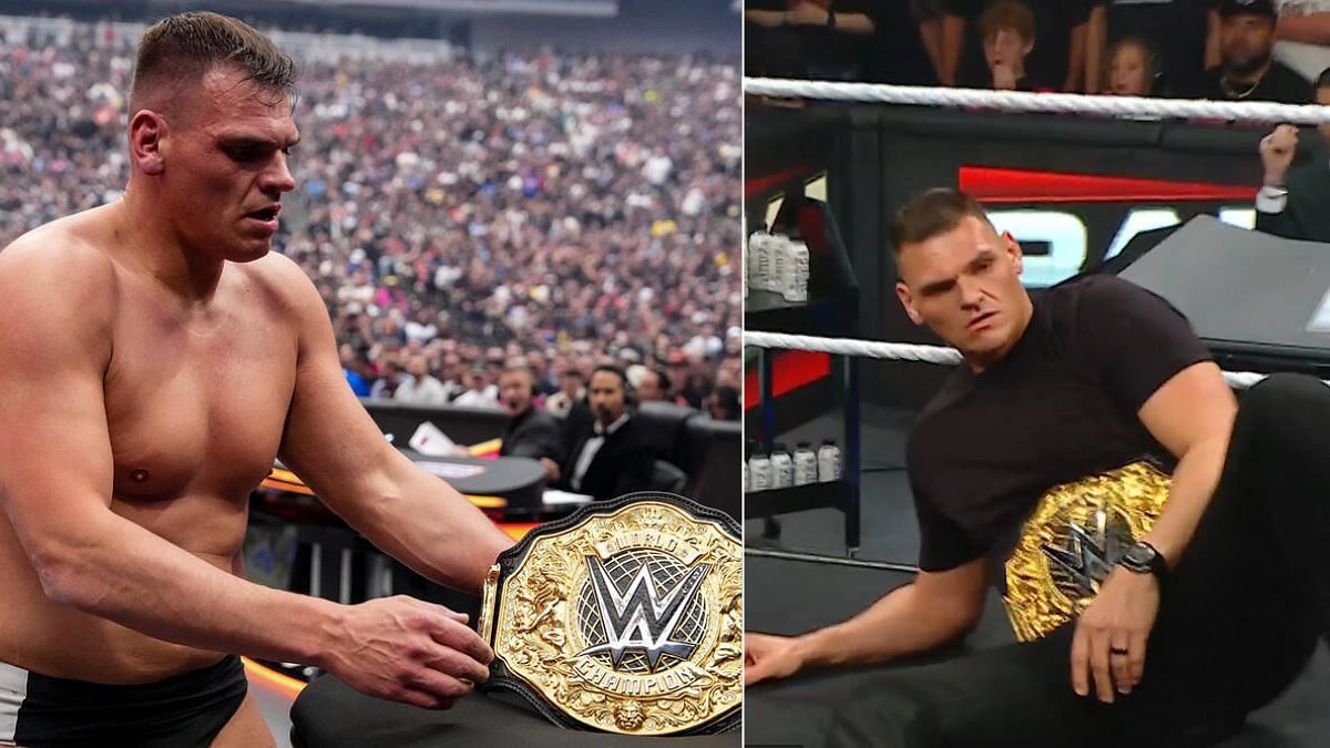 Gunther is set to face Goldberg at SNME XL. [Images via WWE.com]