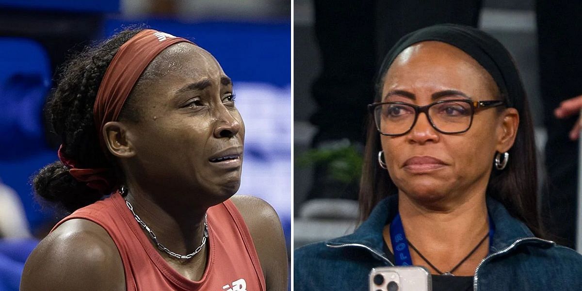 Coco Gauff and mother Candi overcome by emotions as American is commemorated with painting at Cornell Art Museum | Image Source: Getty