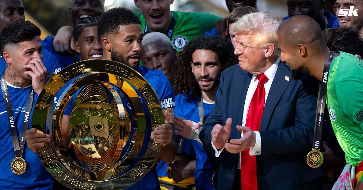 Reece James reveals what Donald Trump told him while lifting Club World Cup trophy with Chelsea players