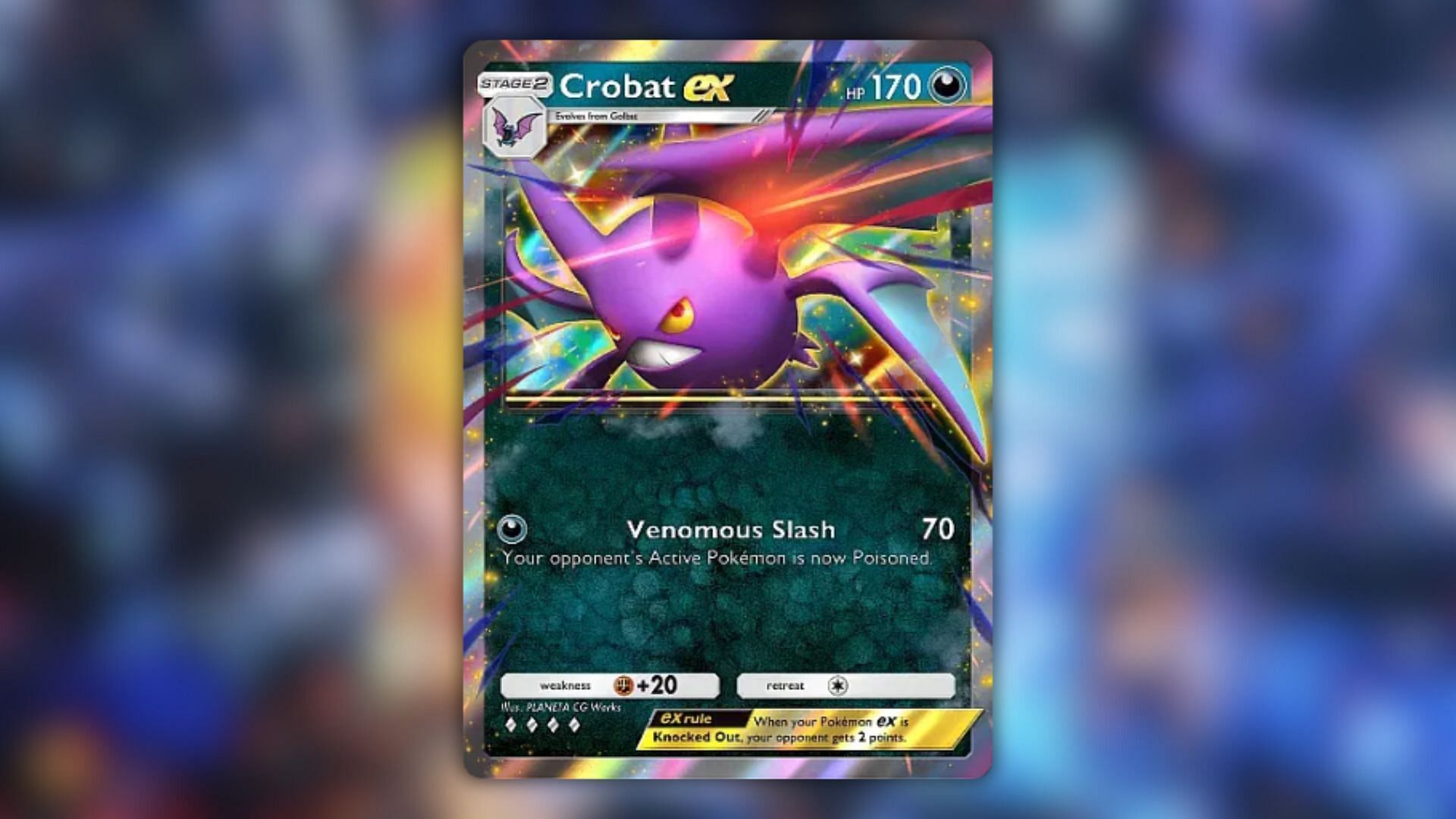 Crobat ex&#039;s card (Image via The Pokemon Company)